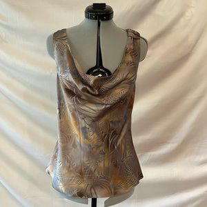 Silk sleeveless blouse